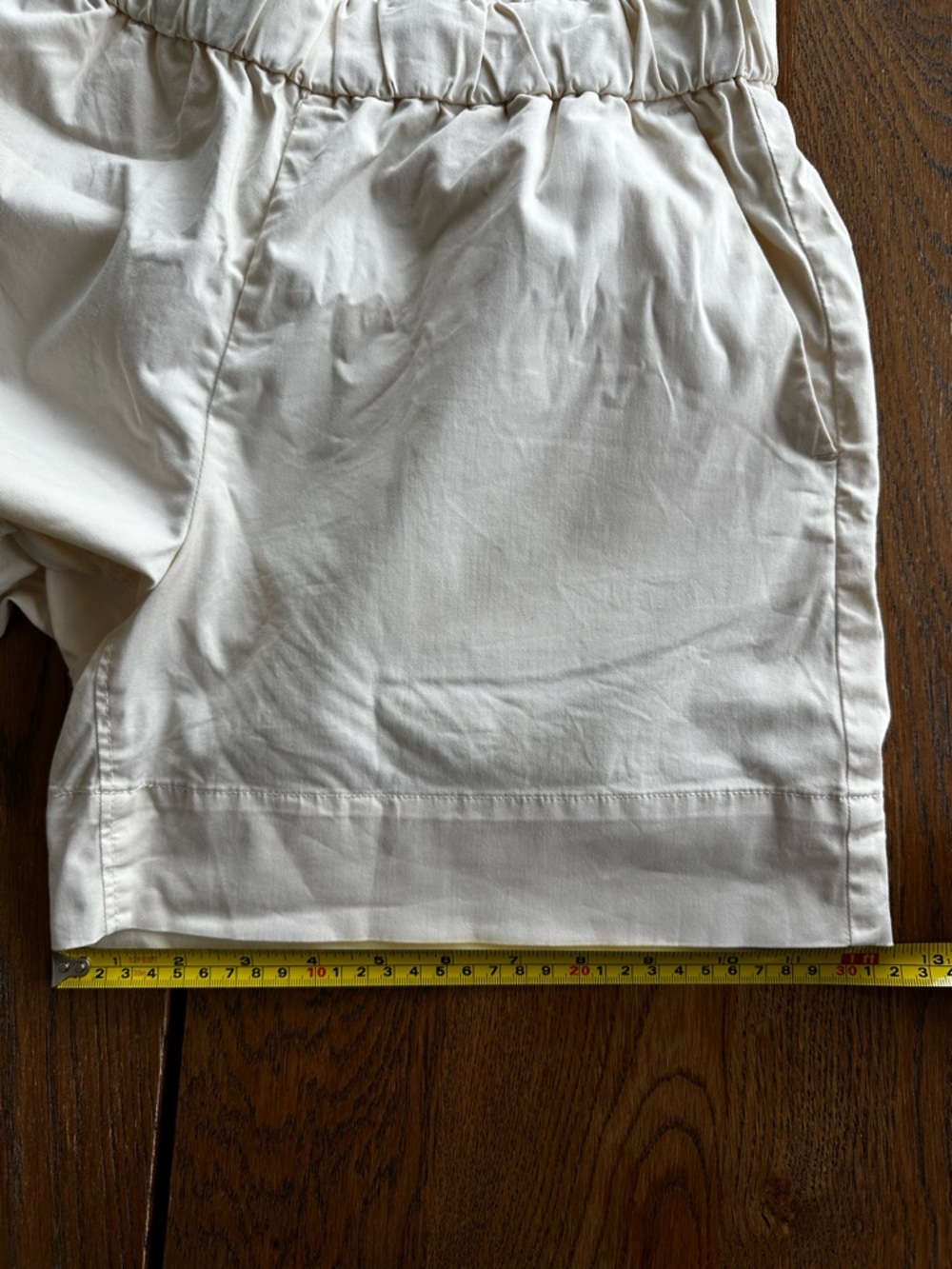 Everlane The Easy Short Pull-On Cotton Shorts Elastic Waist Cream Size 4 Women's - Picture 7 of 11
